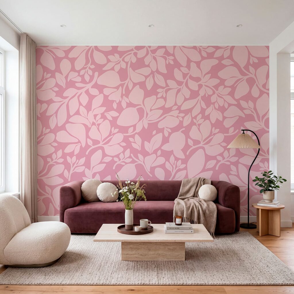 Folhas em silhueta — interior 1
