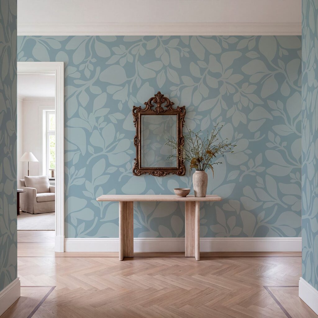Folhas em silhueta — interior 2