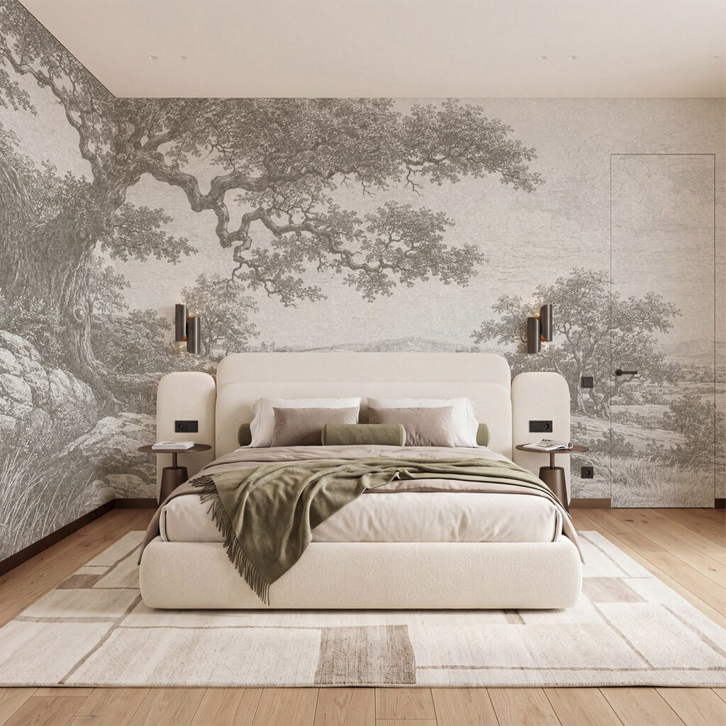 Árvore antiga na paisagem — interior 1