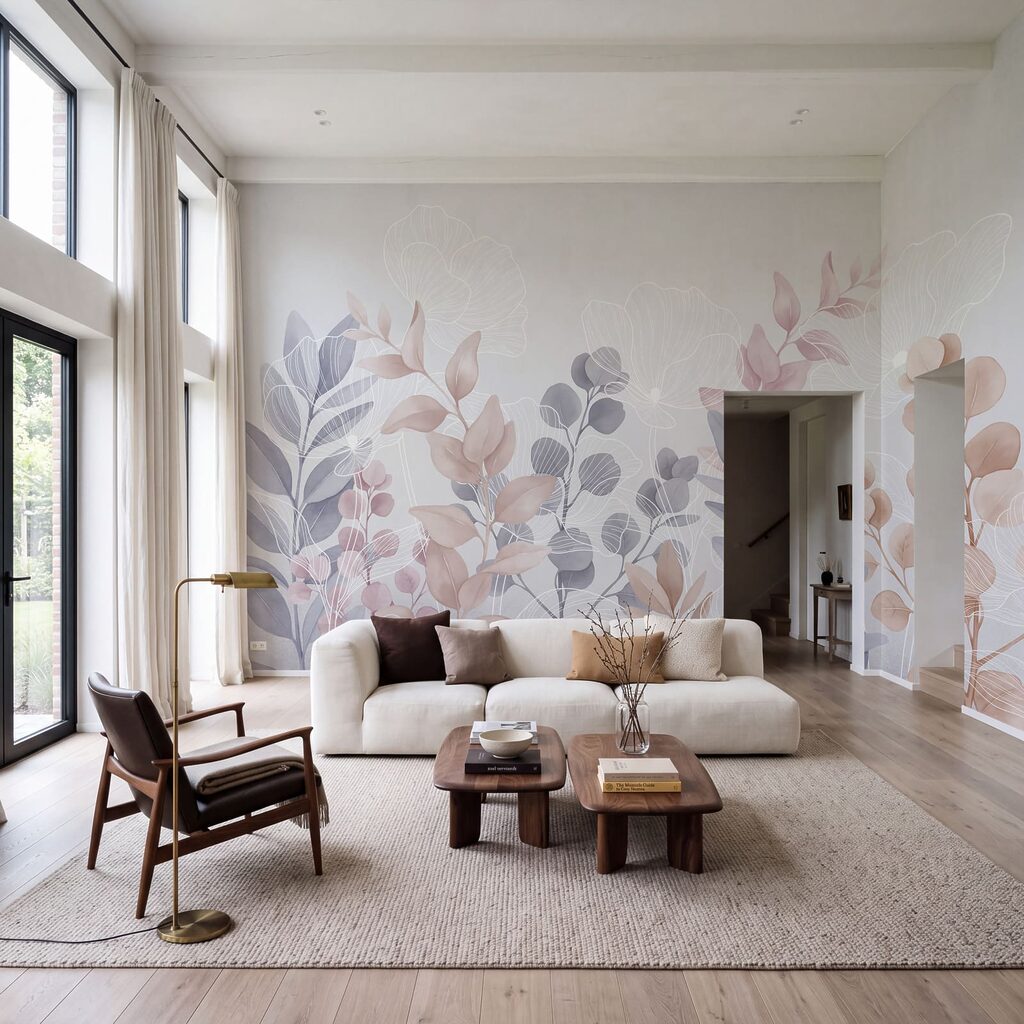 Ramos com contornos brancos — interior 3