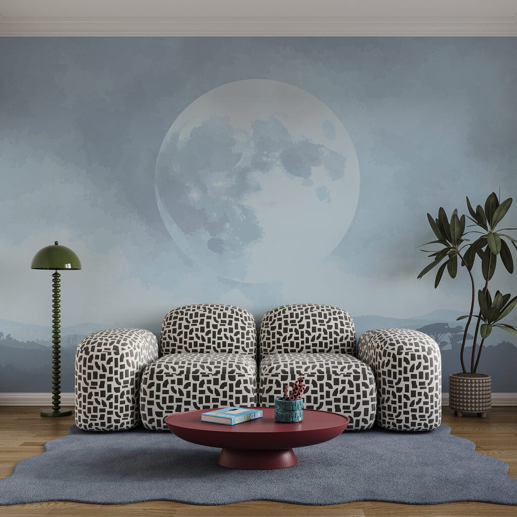 Lua sobre o bosque — interior 1