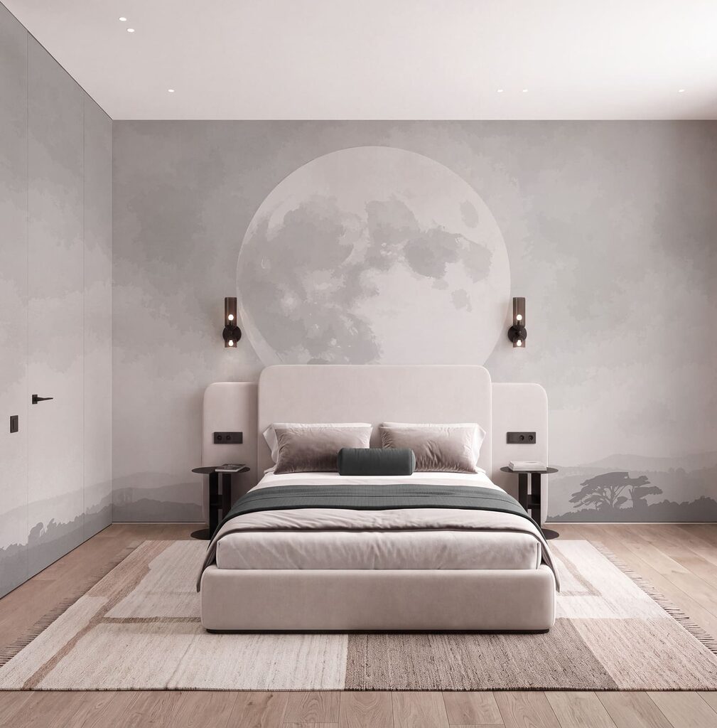 Lua sobre o bosque — interior 1