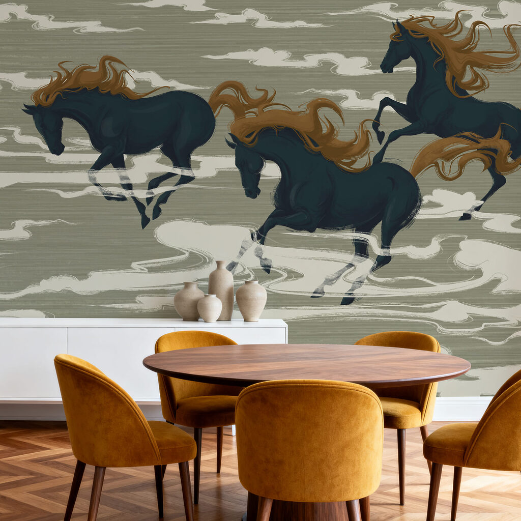 Cavalos entre nuvens — interior 2