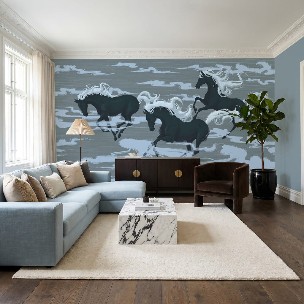 Cavalos entre nuvens — interior 2