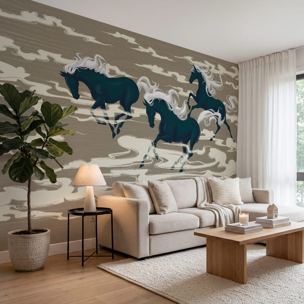Cavalos entre nuvens — interior 2