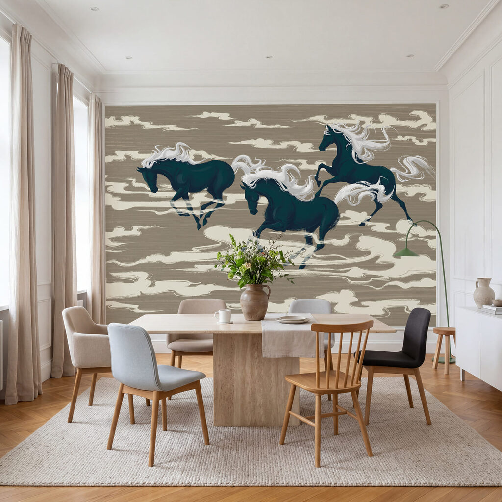 Cavalos entre nuvens — interior 3