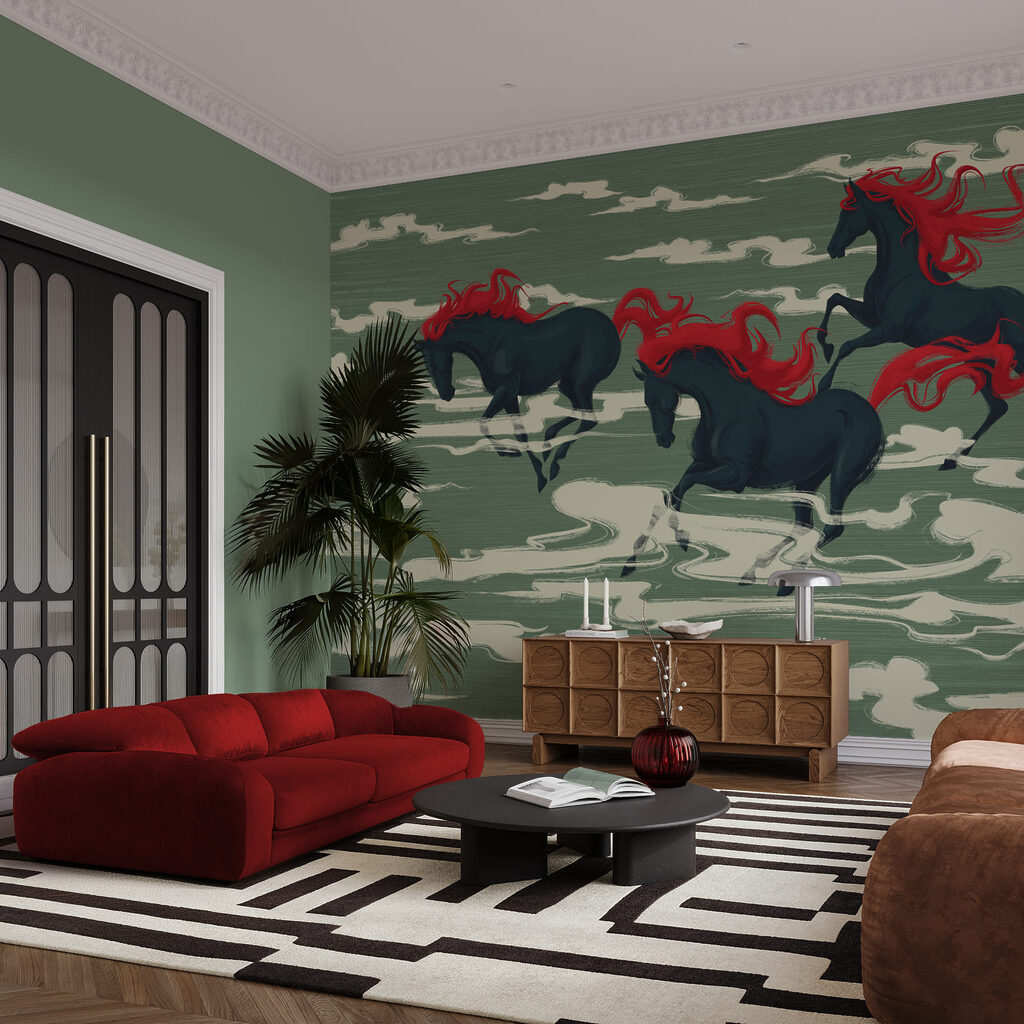 Cavalos entre nuvens — interior 2