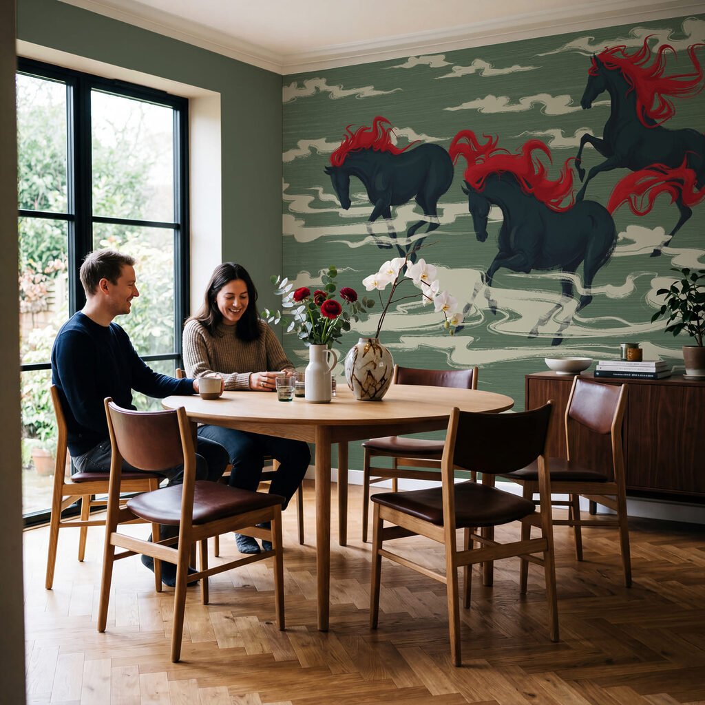 Cavalos entre nuvens — interior 3