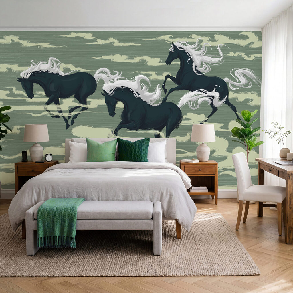 Cavalos entre nuvens — interior 2