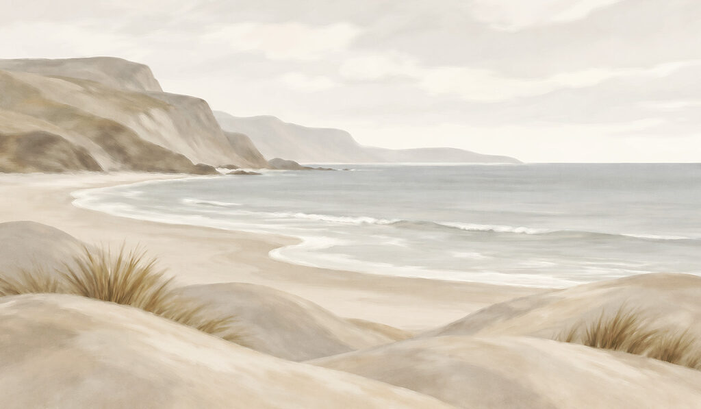 Dunas junto à costa — design completo