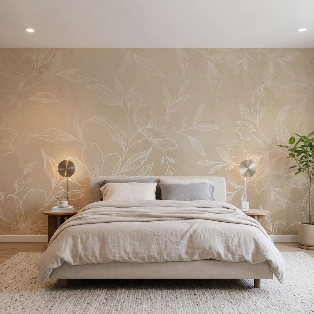 Flores de traço fino — interior 2
