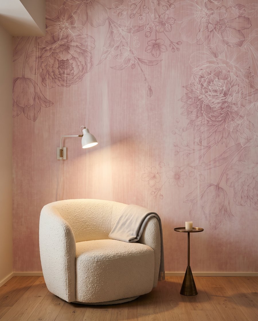 Flores finas sobre tinta — interior 2