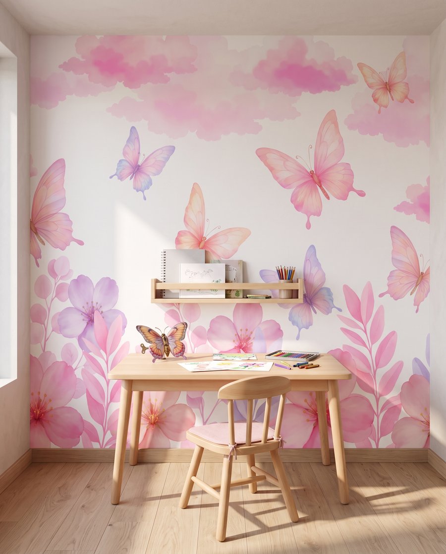 Borboletas sobre flores — interior 5