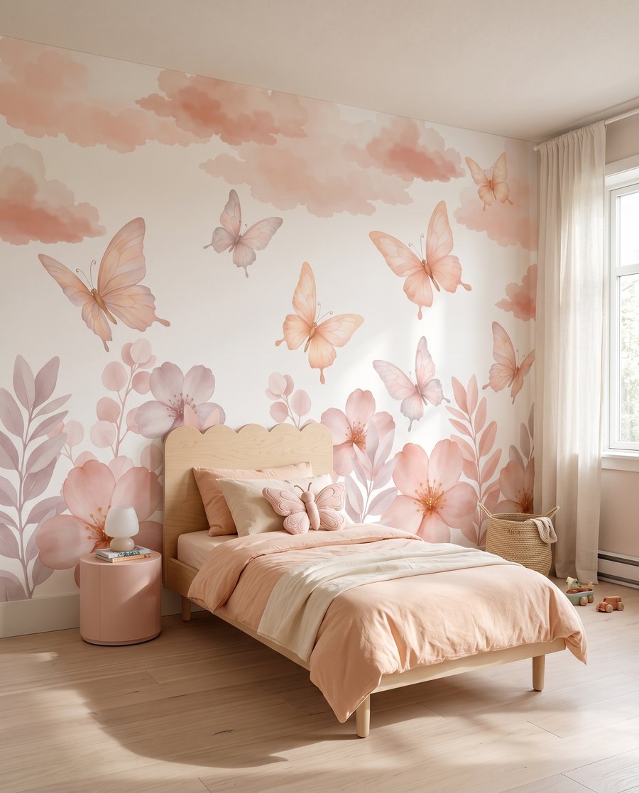 Borboletas sobre flores — interior 1