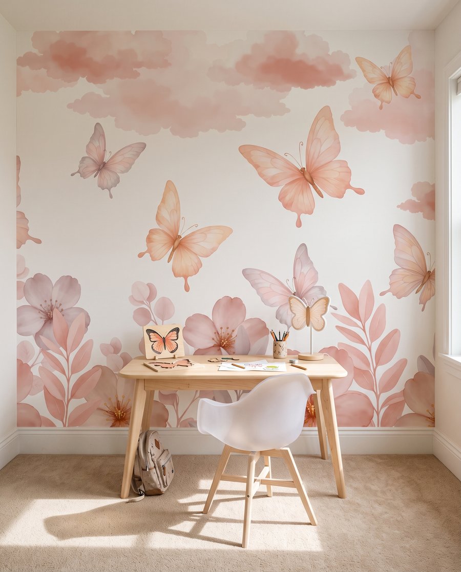 Borboletas sobre flores — interior 3