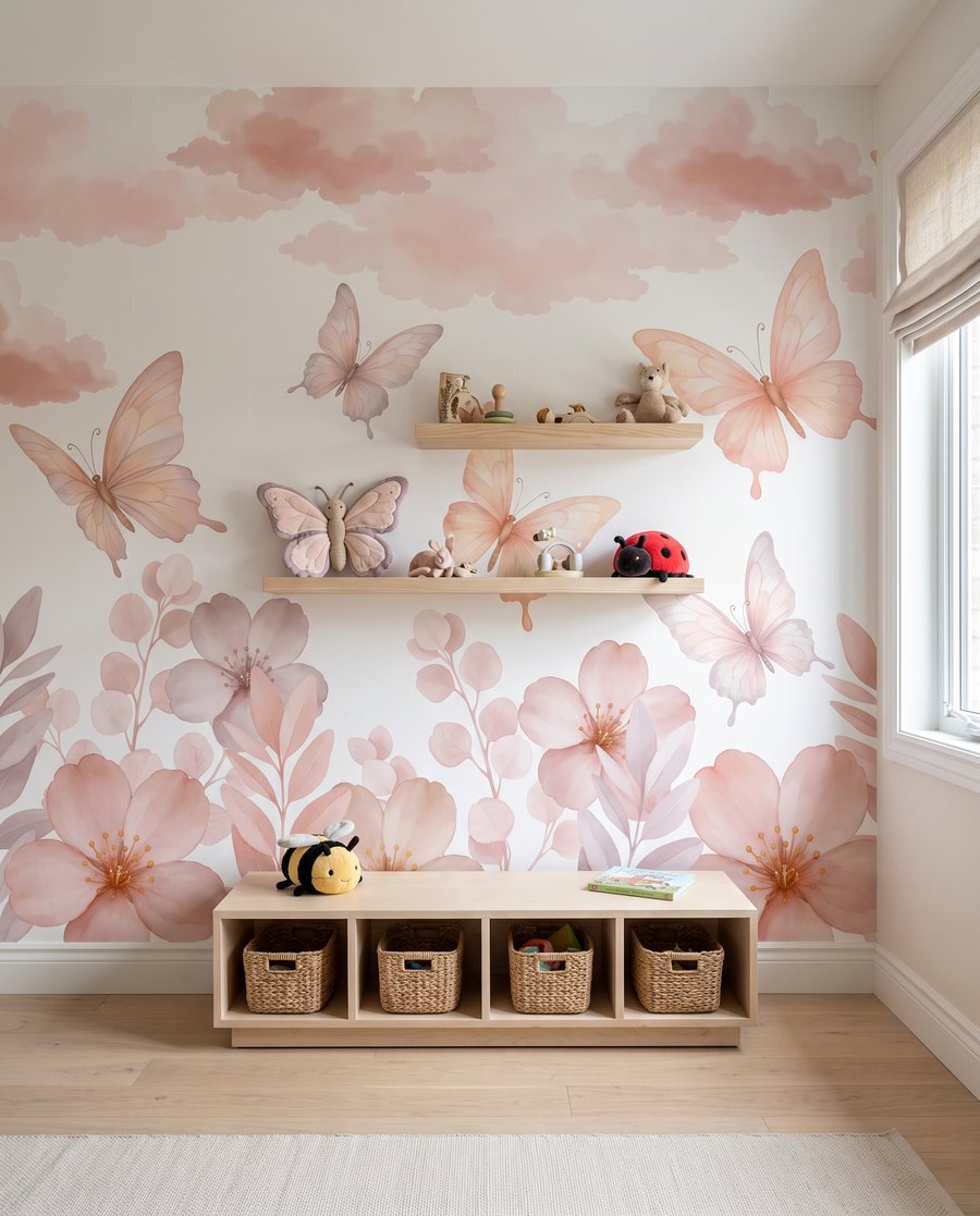 Borboletas sobre flores — interior 4