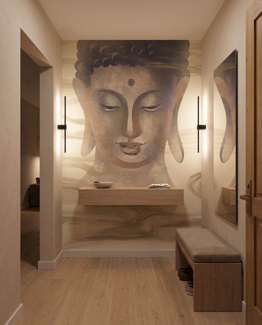 Buda entre correntes douradas — interior 4