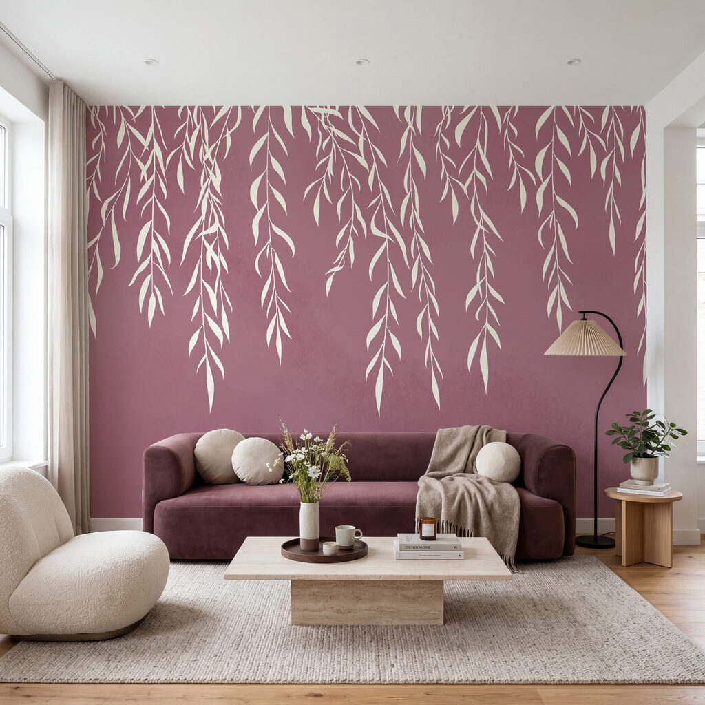 Ramos brancos pendentes — interior 1