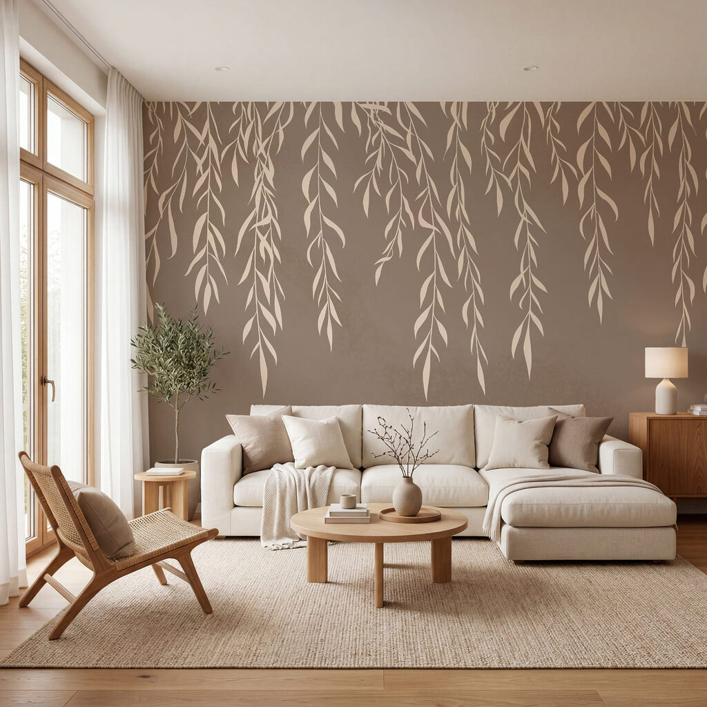 Ramos brancos pendentes — interior 1