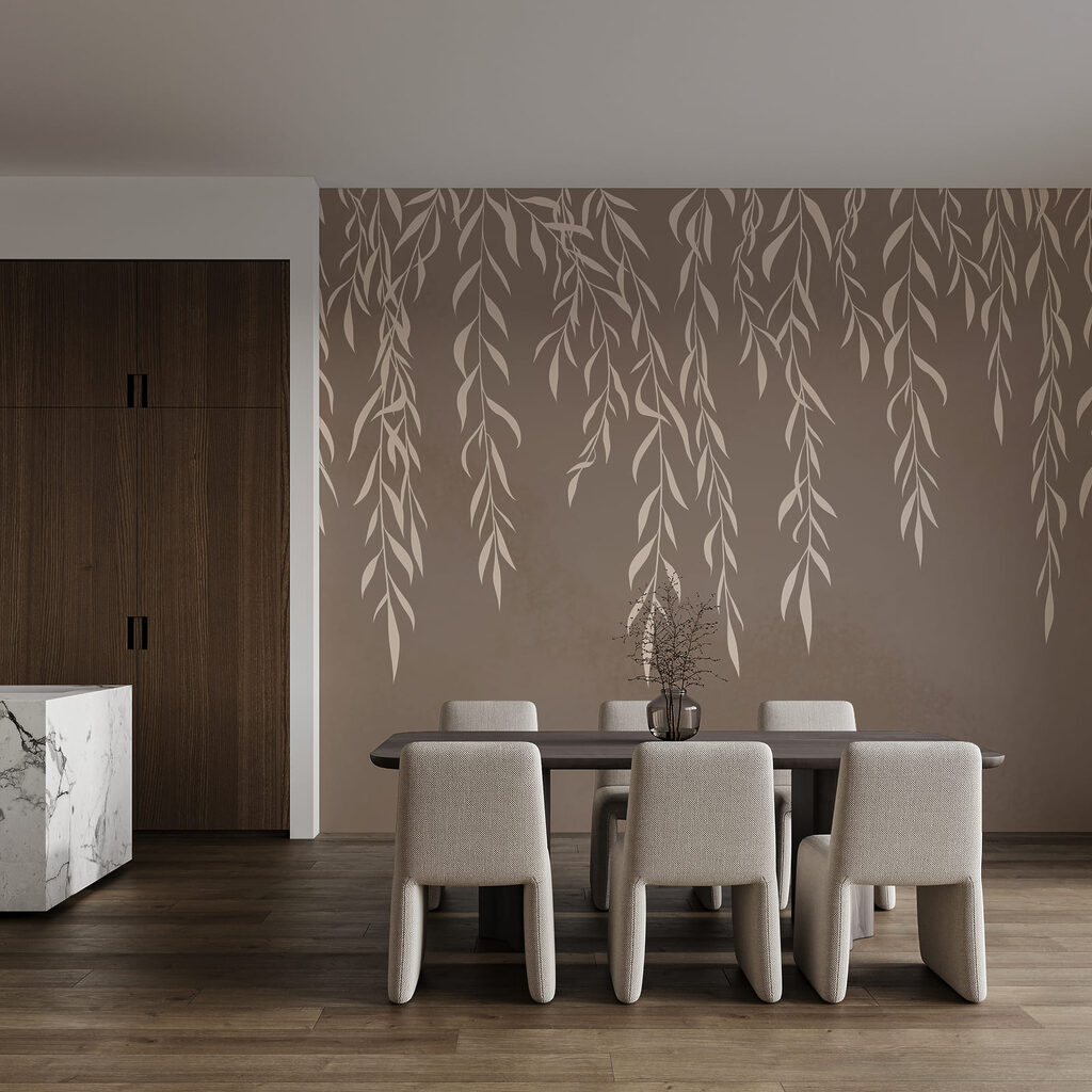 Ramos brancos pendentes — interior 3