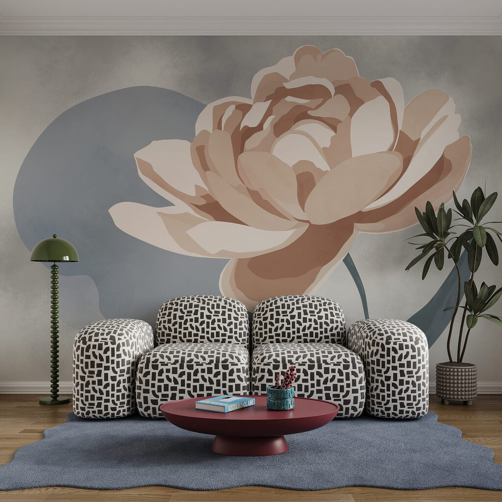 Flor sobre cor — interior 1