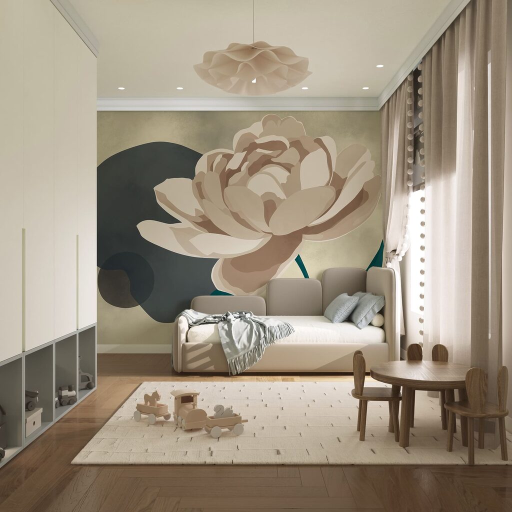Flor sobre cor — interior 3