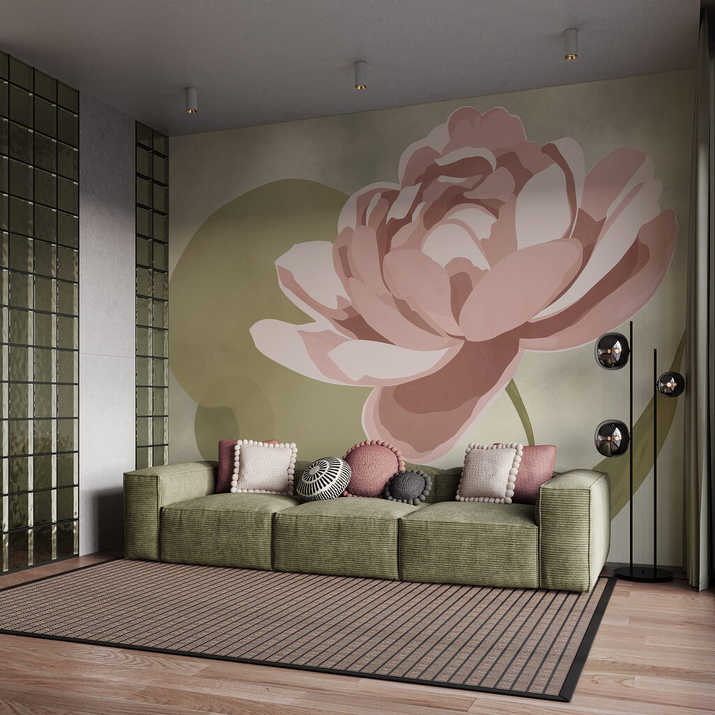 Flor sobre cor — interior 1