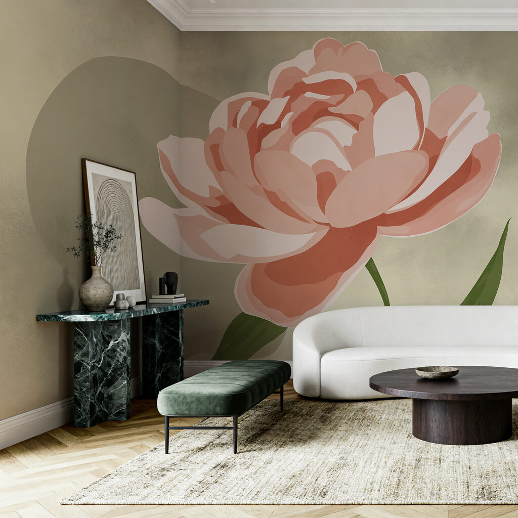 Flor sobre cor — interior 3