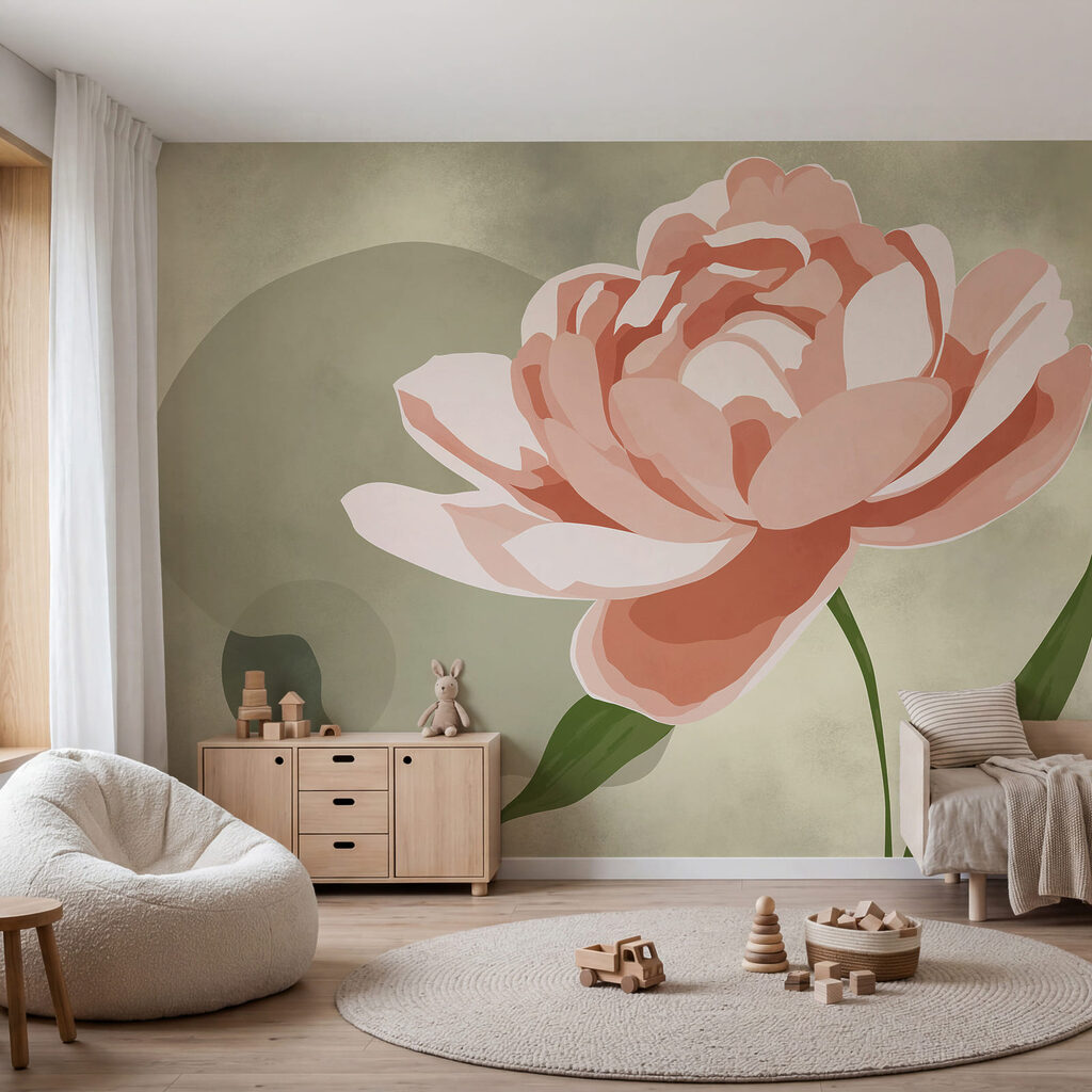 Flor sobre cor — interior 1