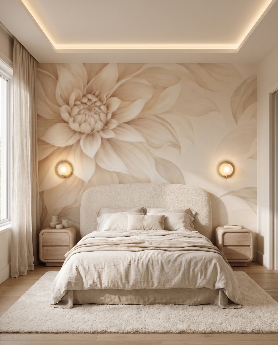 Flores grandes nas margens — interior 2