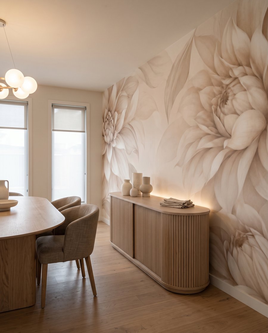 Flores grandes nas margens — interior 4