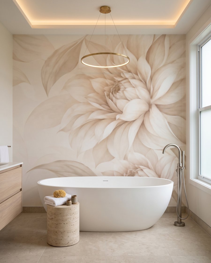 Flores grandes nas margens — interior 5