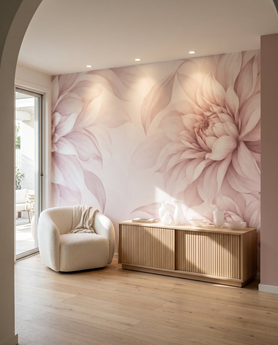 Flores grandes nas margens — interior 3
