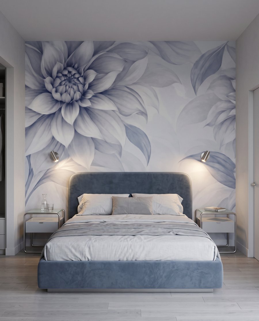 Flores grandes nas margens — interior 2