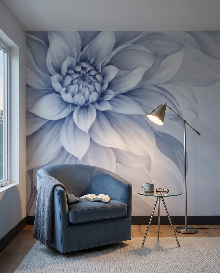 Flores grandes nas margens — interior 4