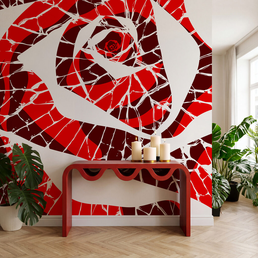 Rosa em mosaico — interior 3