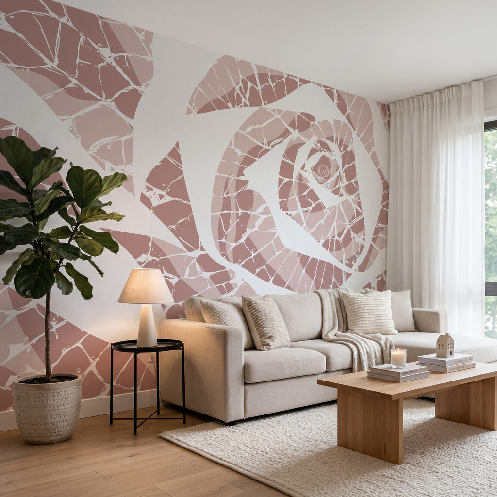 Rosa em mosaico — interior 1