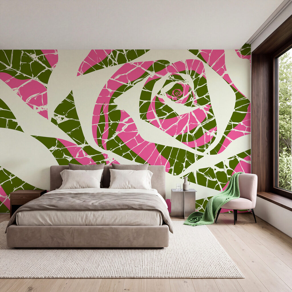 Rosa em mosaico — interior 2