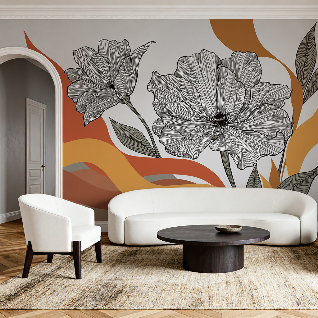 Flores de traço — interior 2