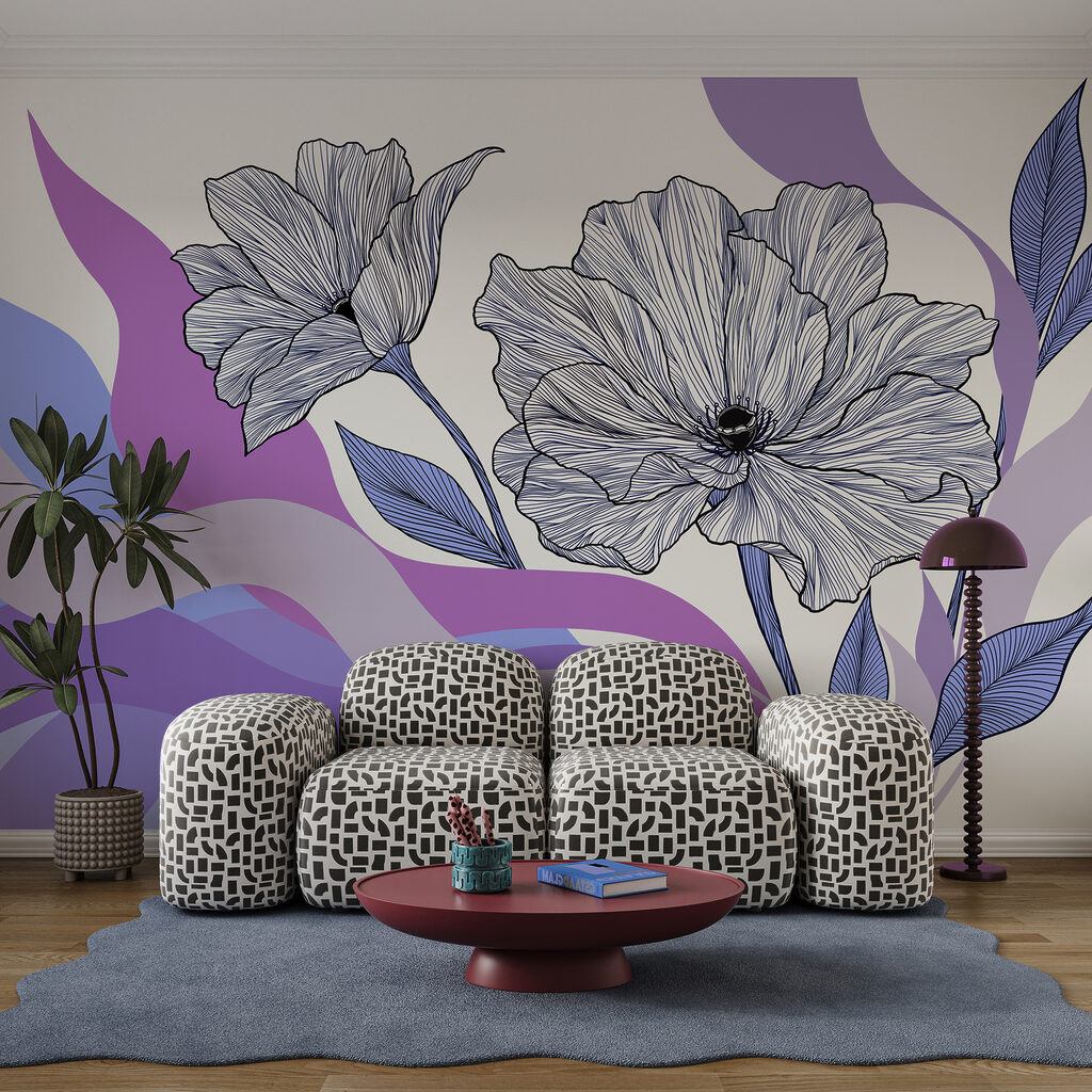Flores de traço — interior 1