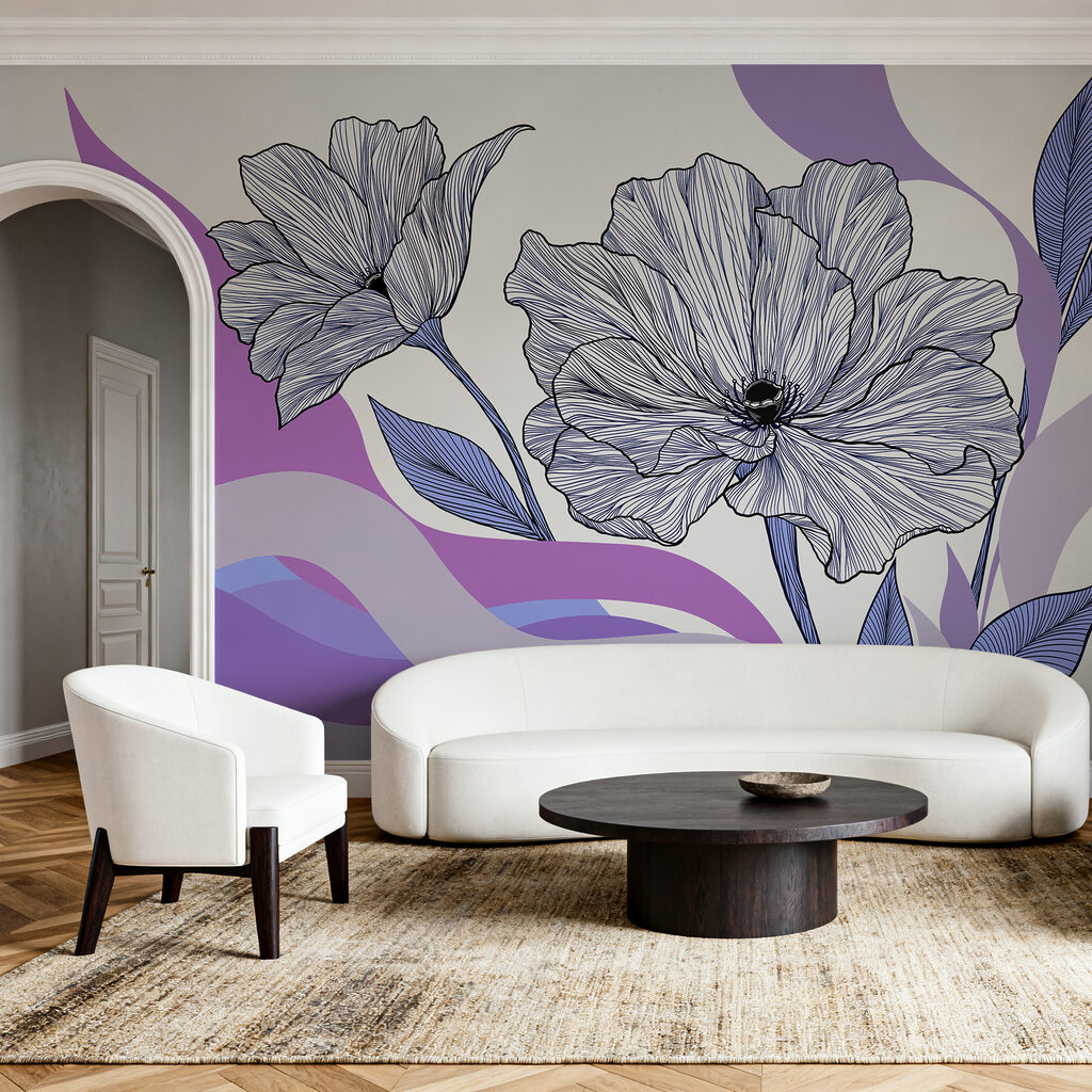 Flores de traço — interior 2