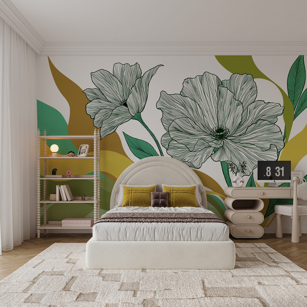 Flores de traço — interior 3
