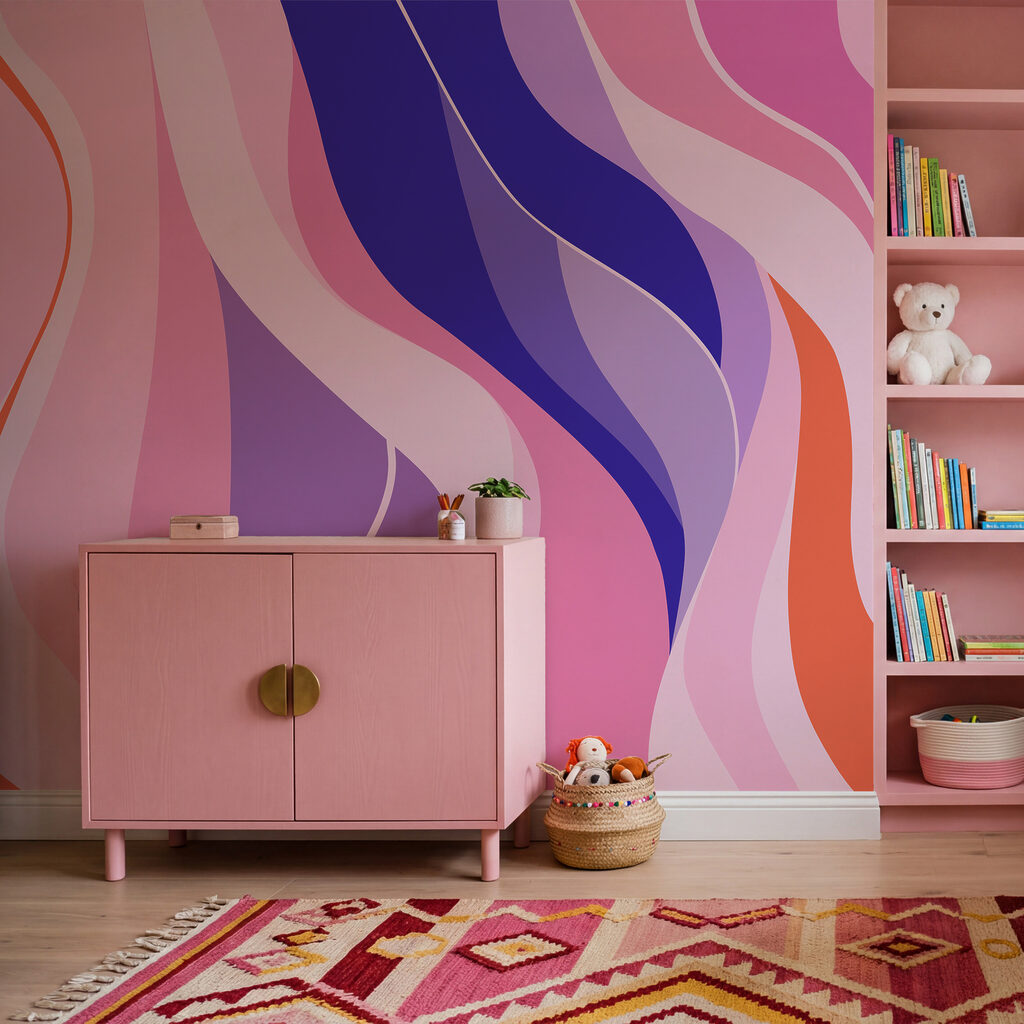 Fitas coloridas em ondas — interior 3