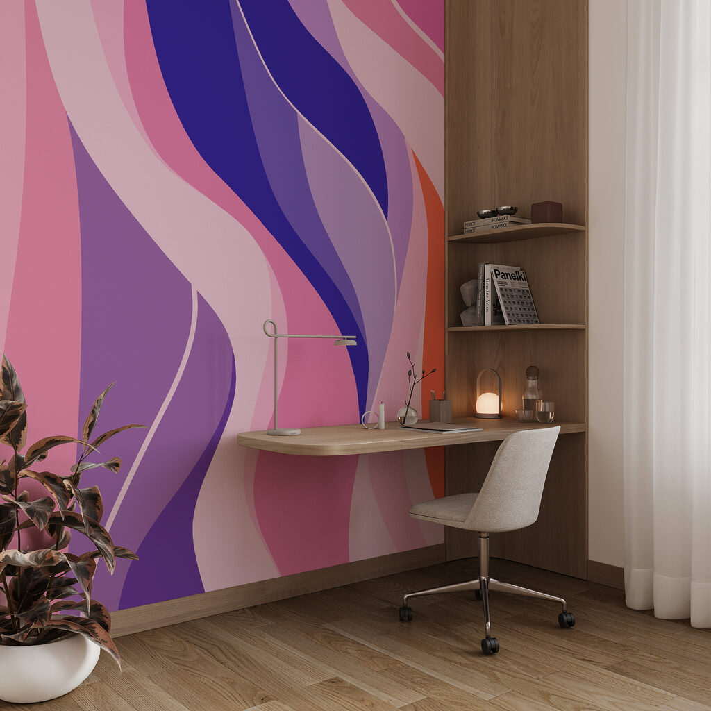 Fitas coloridas em ondas — interior 4