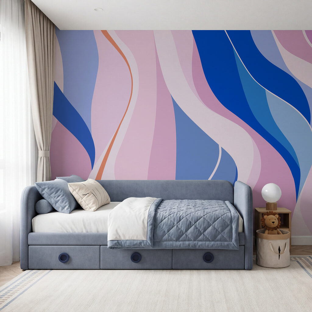 Fitas coloridas em ondas — interior 4