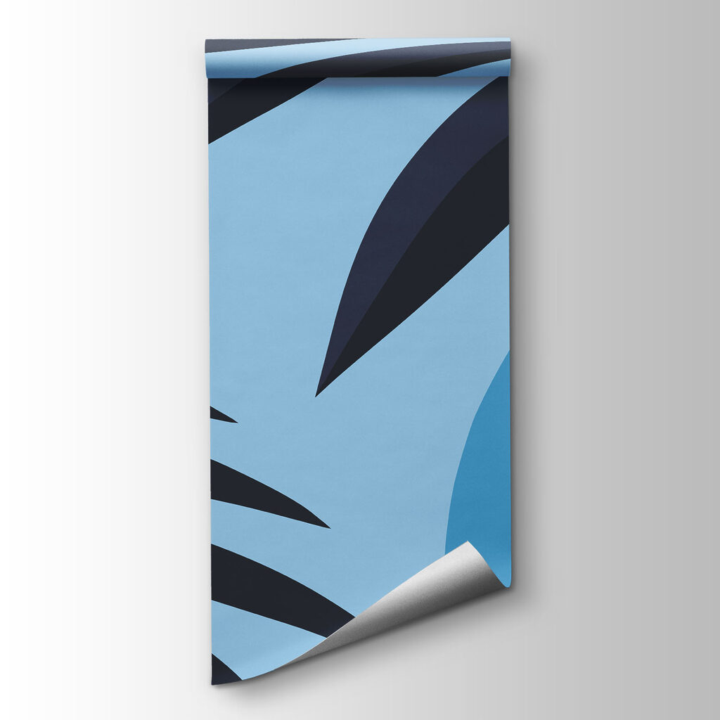 Flores entre folhas coloridas — vista do produto