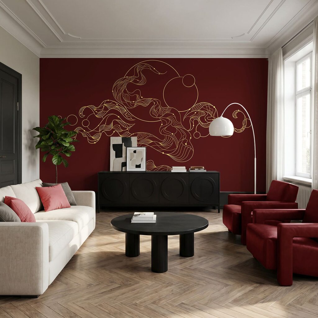 Véus e círculos finos — interior 1