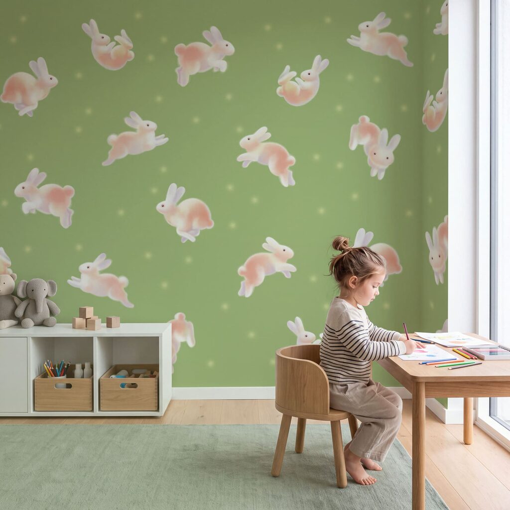 Coelhos saltitantes — interior 1