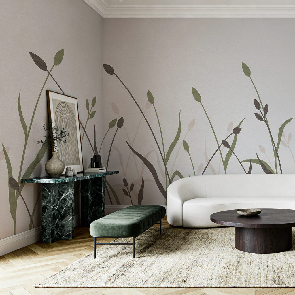Hastes cruzadas em verde — interior 3