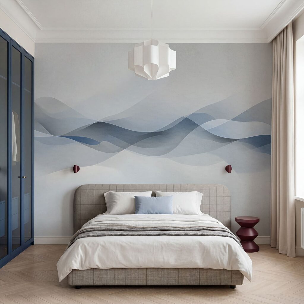 Ondas translúcidas no horizonte — interior 1